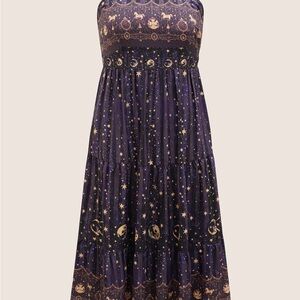 BloomChic Starry Night Purple Maxi Dress